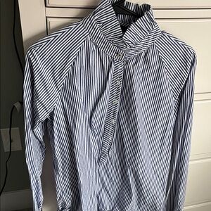 Vineyard Vines Women's Blue Striped Blouse
